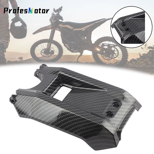 For Surron Parts Electric Bike Carbon Fiber Battery Compartment Cover Light Bee X Segway X260 Motorcycle Accessories Off-Road
